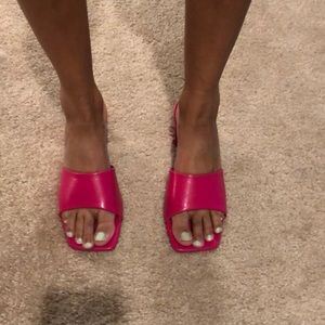Hot Pink Sandal Heel Size US7